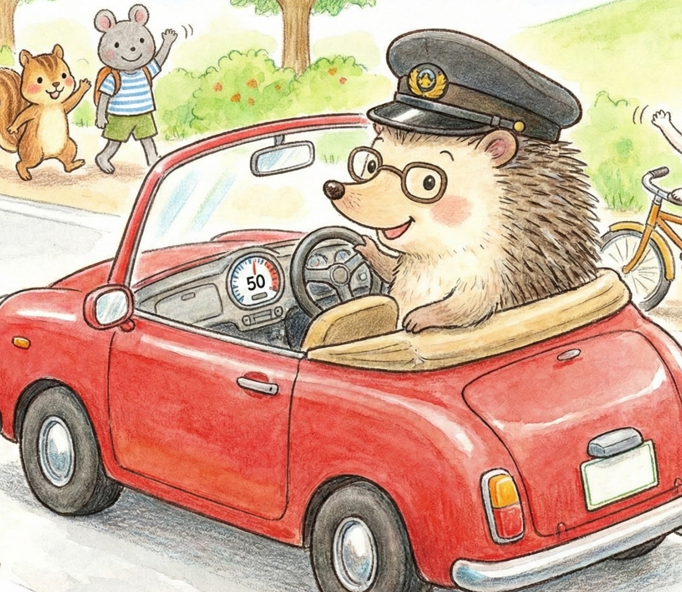 法定速度のハリネズミ